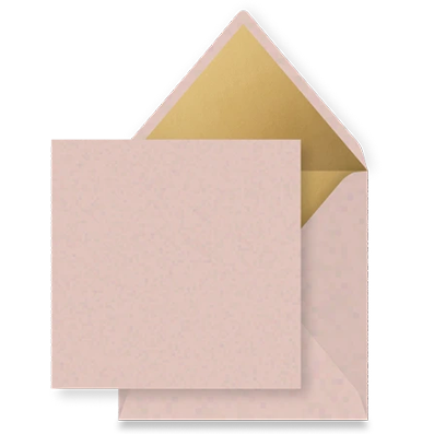 Oudroze goud inlay envelop